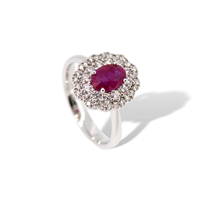 Ringe Mirco Visconti Dame in Weißgold Rubino 1.15 Ct Z683/ B20R - Z683/ B20R